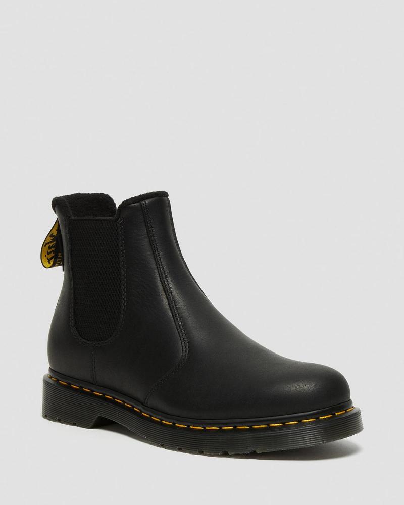 Dr Martens 2976 Warmwair Leren Enkellaars Heren Zwart | NL 371YXF